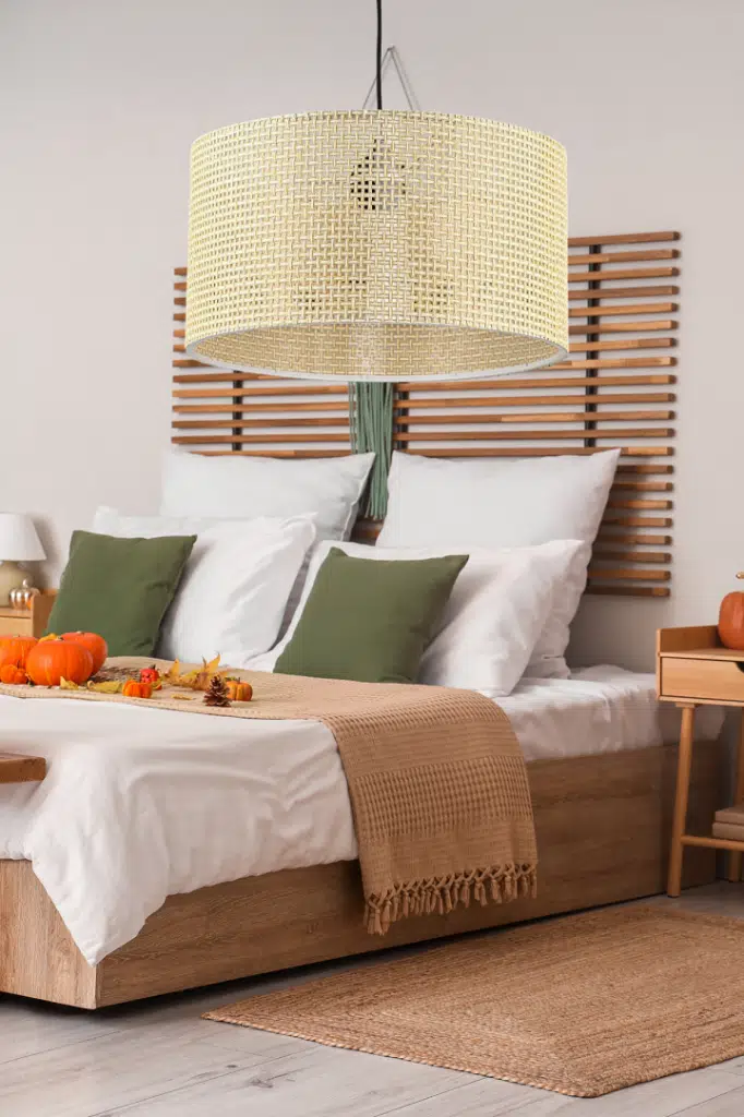 Roll Tasarım Hasır Sarkıt Avize Salon Oturma Odası Yatak Odası Geniş Silindir Avize