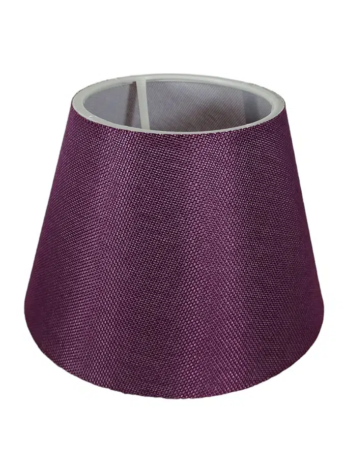 Abajur Başlığı Hazır Şapka Mor Kırçıl Kumaş