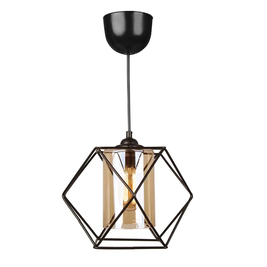 Evo Otantik Metal Avize Bal Rengi Mika Ekstralı 