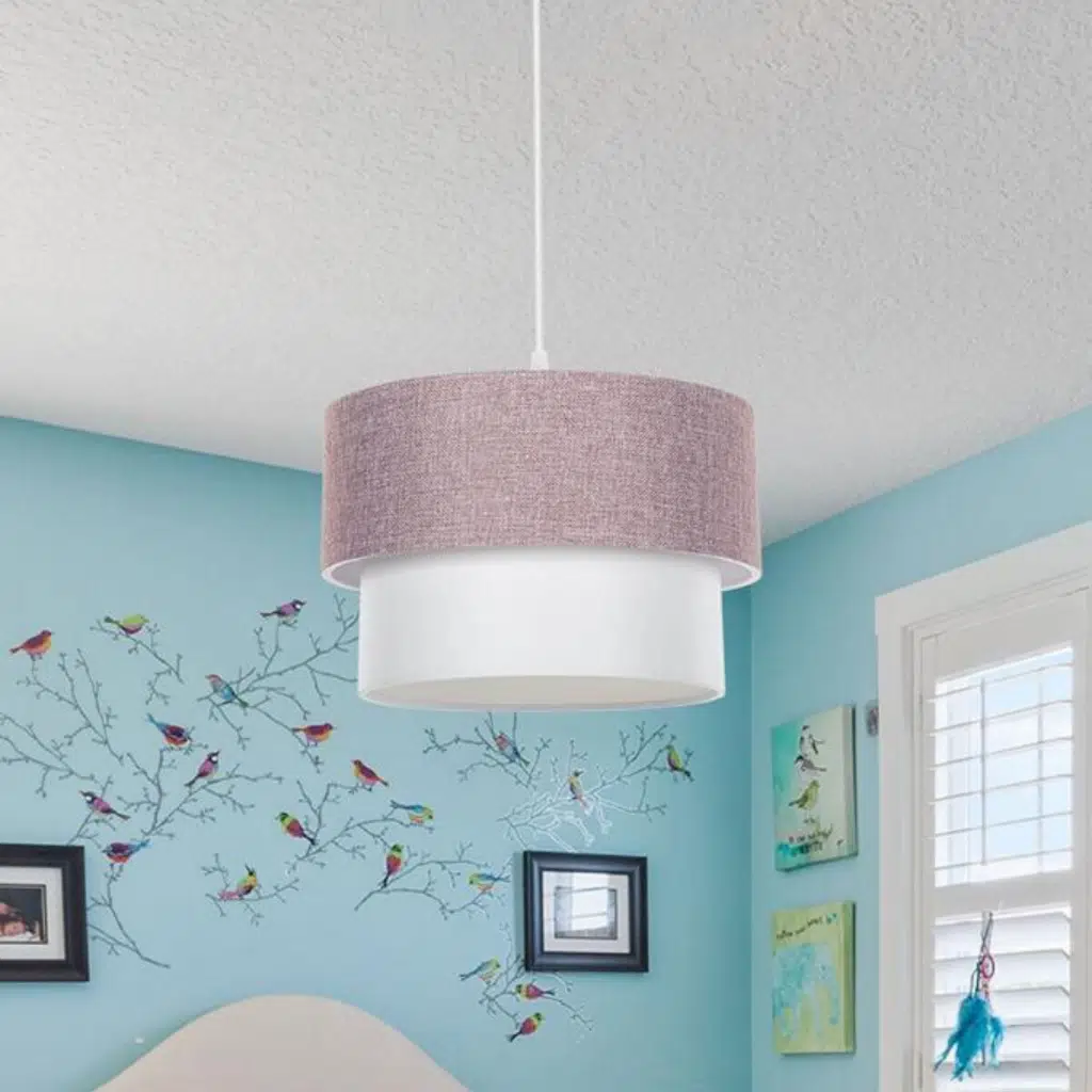 Pasta Tekli Gülkurusu Kumaş Sarkıt Yatak Odası Avize Salon Avize