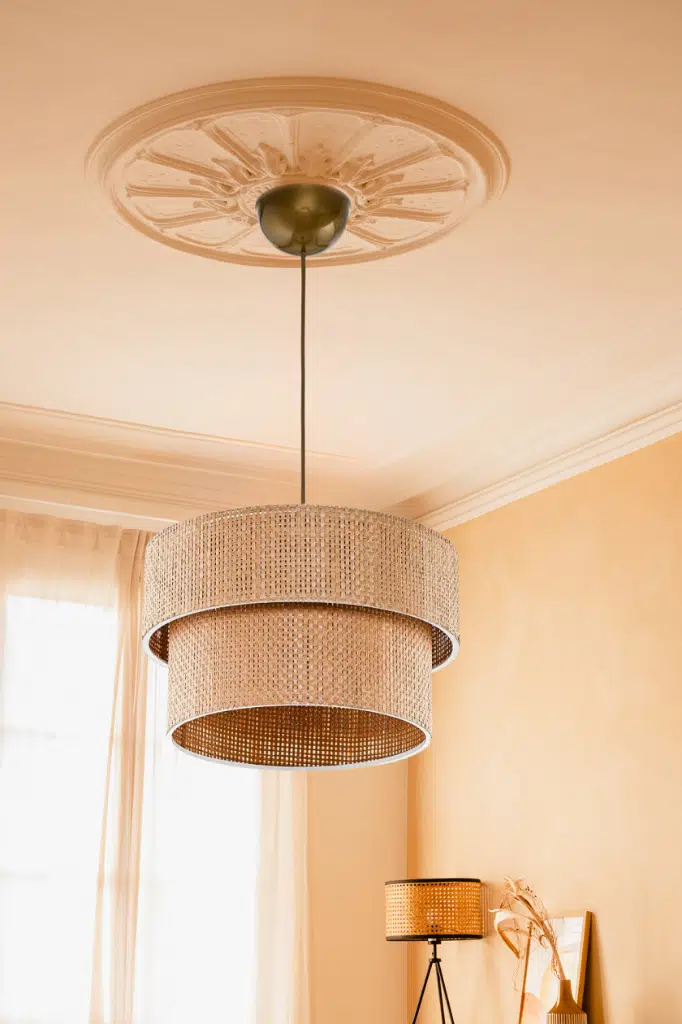 Rakkas Otantik Kahve Hasır Kaplama Pasta Sarkıt Yatak Odası Avize Salon Avize Yemek Odası