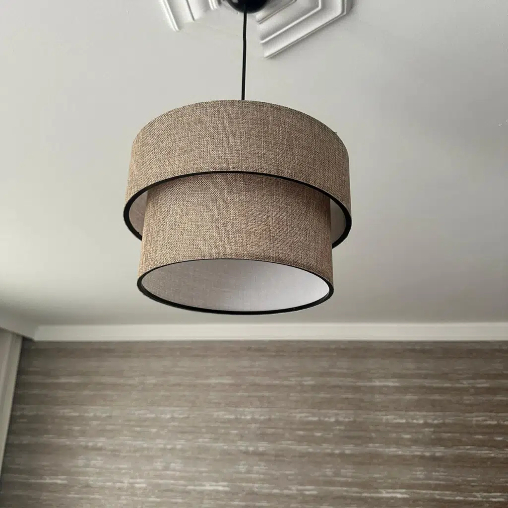 Kumbeji Kumaş Kaplama Pasta Sarkıt Yatak Odası Avize Salon Avize Yemek Odası 