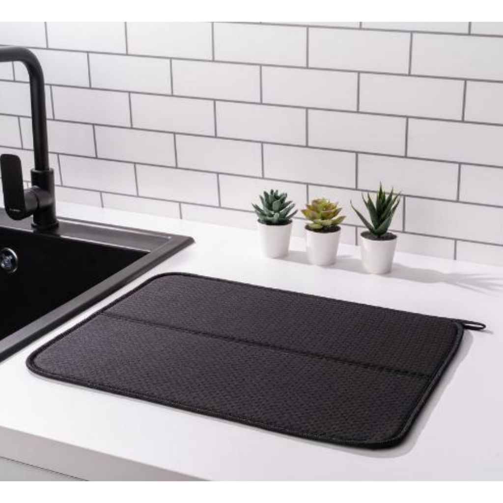 Mikrotex Bulaşık Matı Süper Emici Bulaşık Kurutma Matı 45x36cm Tezgah Üstü Bulaşık Matı Siyah Mikrotex Bulaşık Matı Süper Emici Bulaşık Kurutma Matı 45x36cm Tezgah Üstü Bulaşık Matı Siyah
