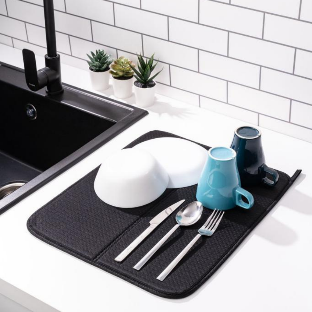 Mikrotex Bulaşık Matı Süper Emici Bulaşık Kurutma Matı 45x36cm Tezgah Üstü Bulaşık Matı Siyah Mikrotex Bulaşık Matı Süper Emici Bulaşık Kurutma Matı 45x36cm Tezgah Üstü Bulaşık Matı Siyah