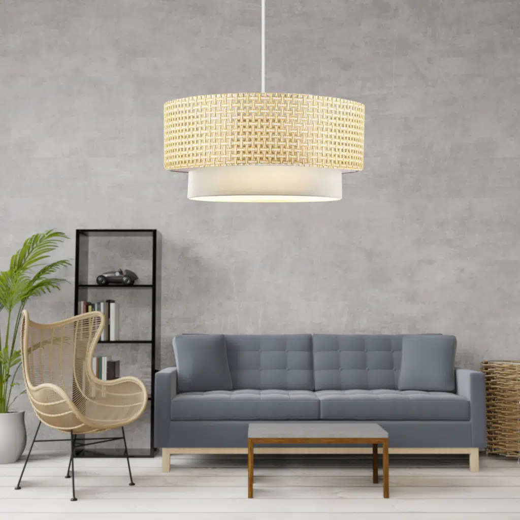 Rakkas Otantik Hasır Kumaş Pasta Sarkıt Yatak Odası Avize Salon Avize Yemek Odası 