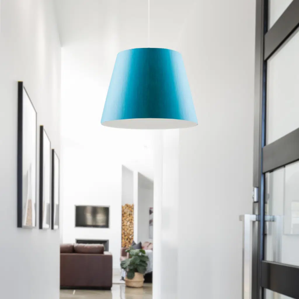 Sofia Konik Tavan Sarkıt Mavi Kumaş Çocuk Odası Hol Antre Mutfak Avize